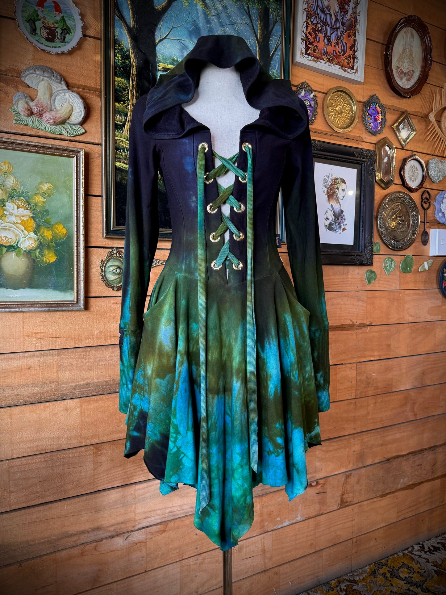 Dark Labradorite Pūkeko Dress