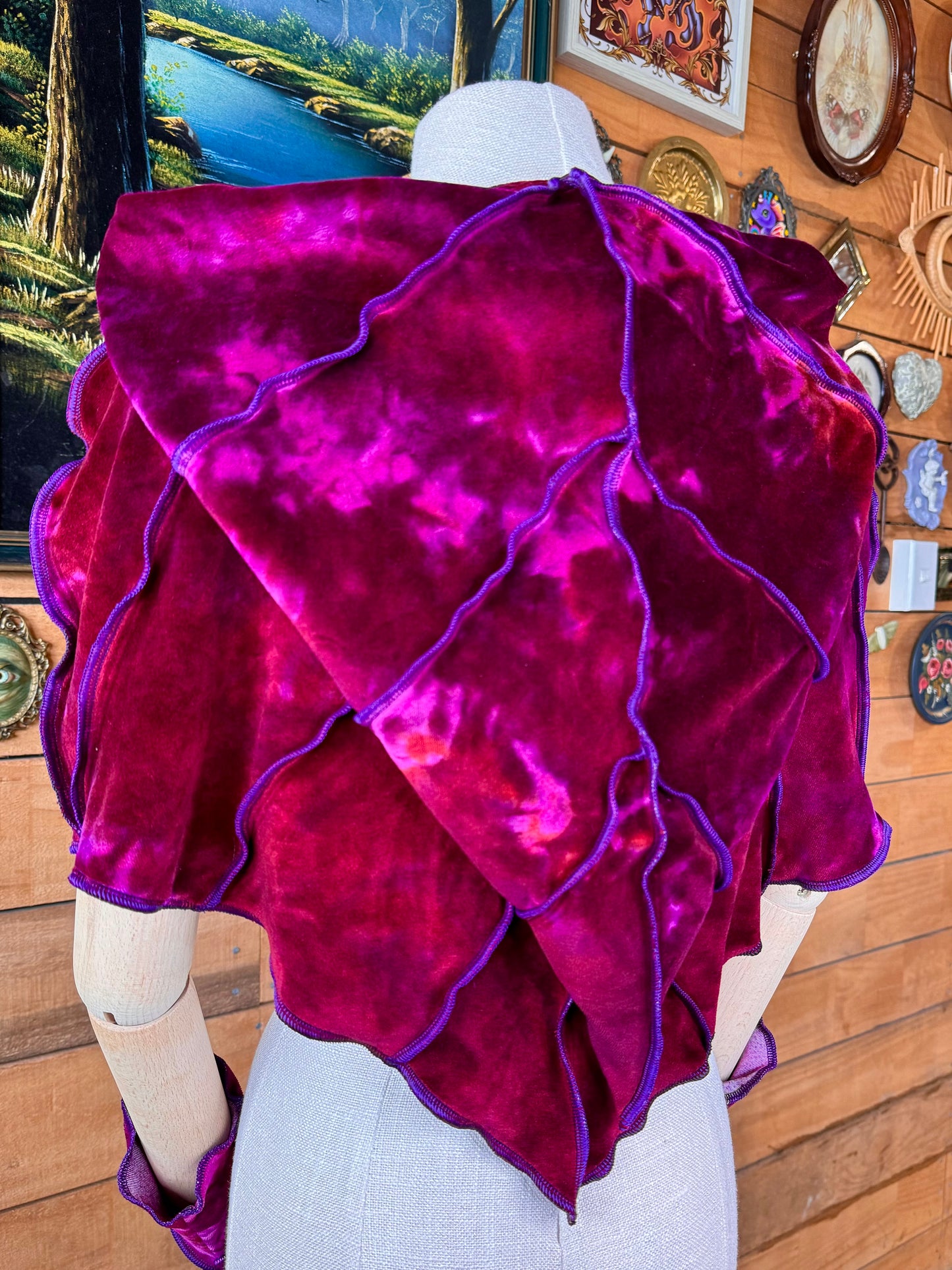 Faelily Leafae Poncho Set