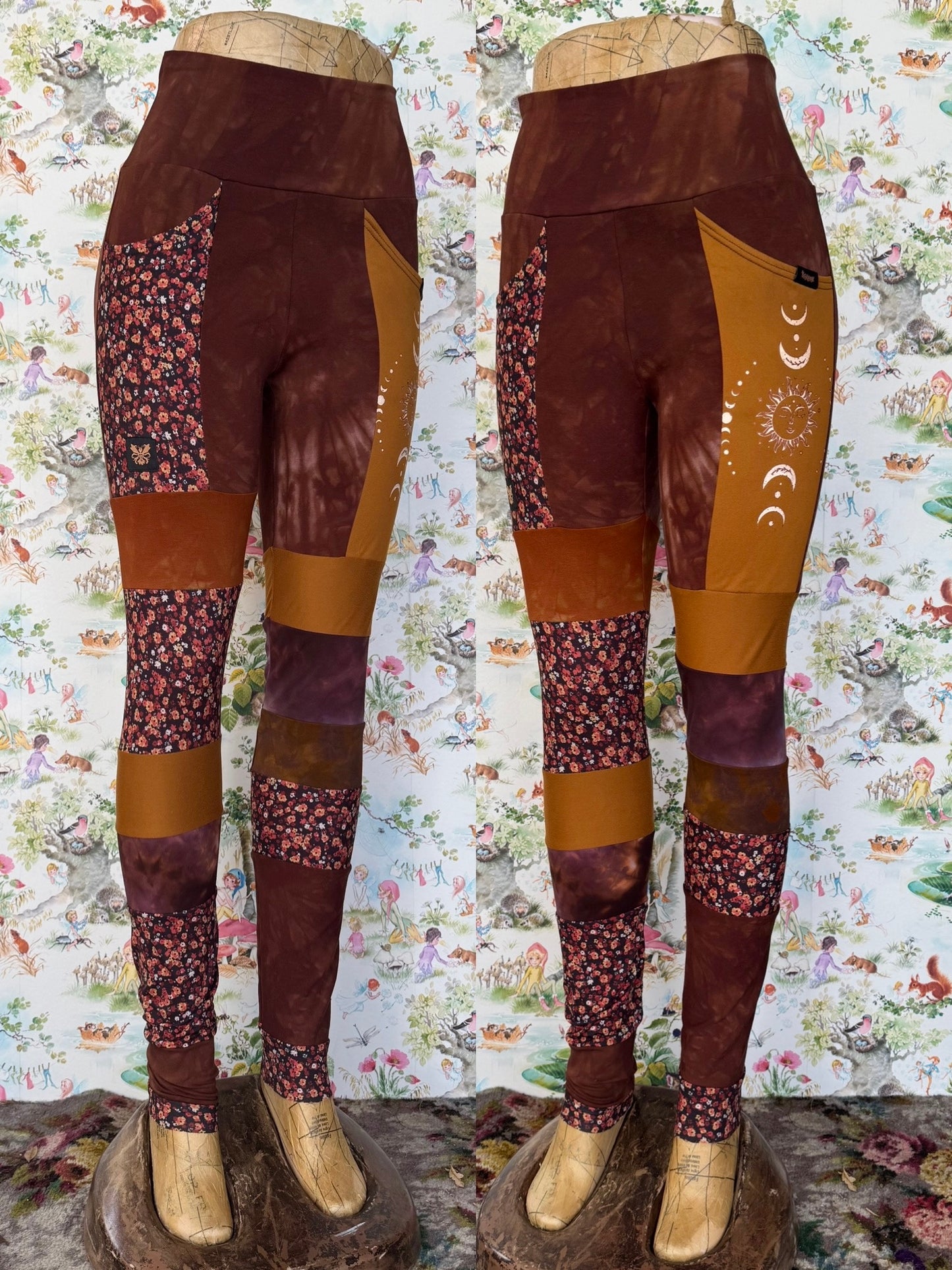 OOAK M/L Foraged Leggings