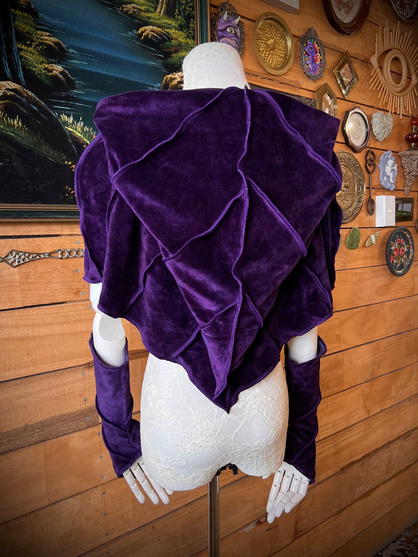 Jewel Leafae Poncho Set