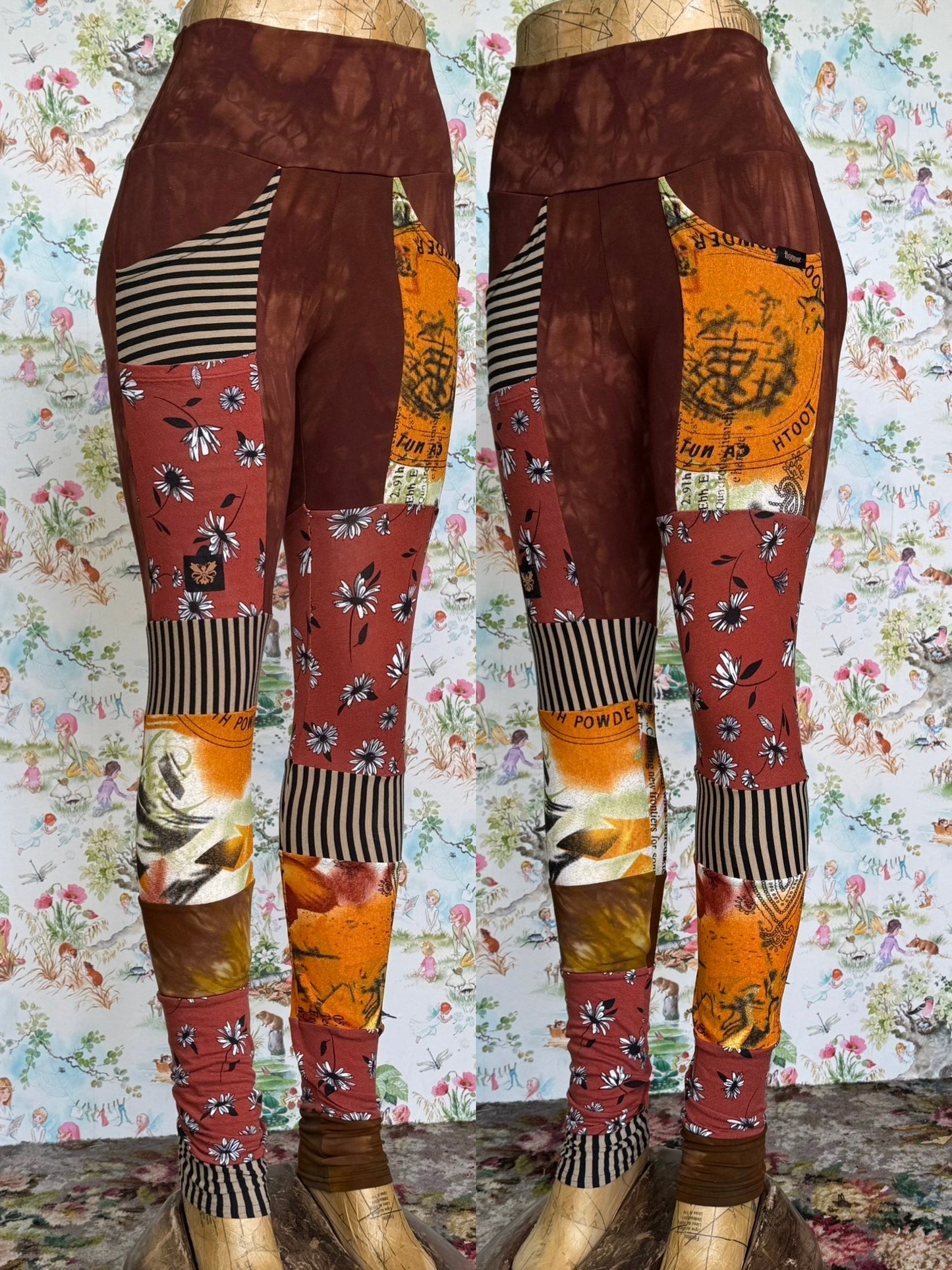 OOAK S/M Foraged Leggings