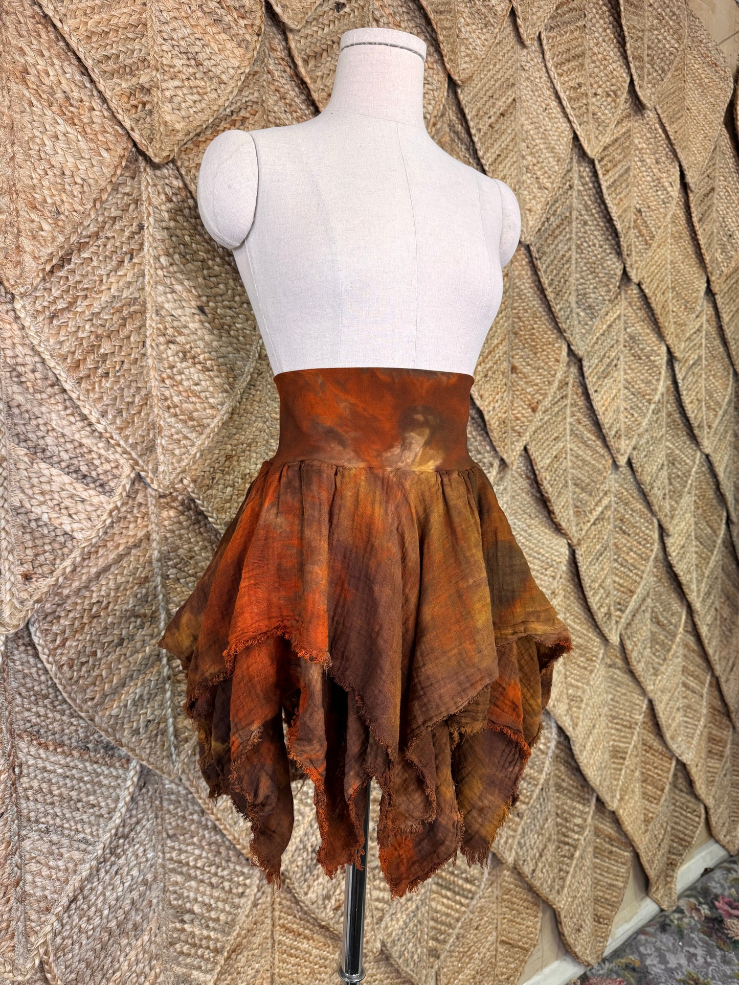 Ancient Rust Wildfae Mini Skirt