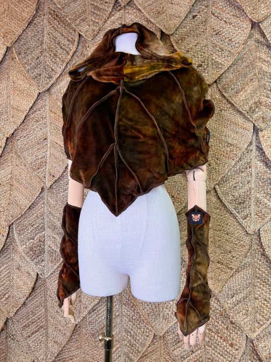Ancient Rust Leafae Poncho