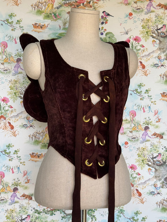 Faewing Vest in Treebark