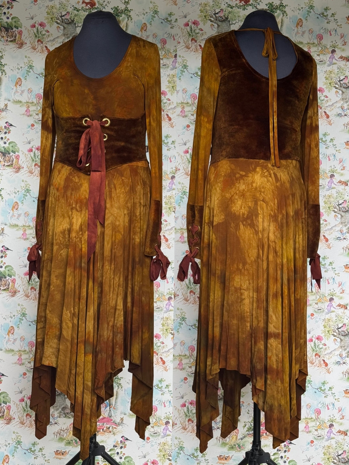 OOAK XL Ancient Rust Parea Dress