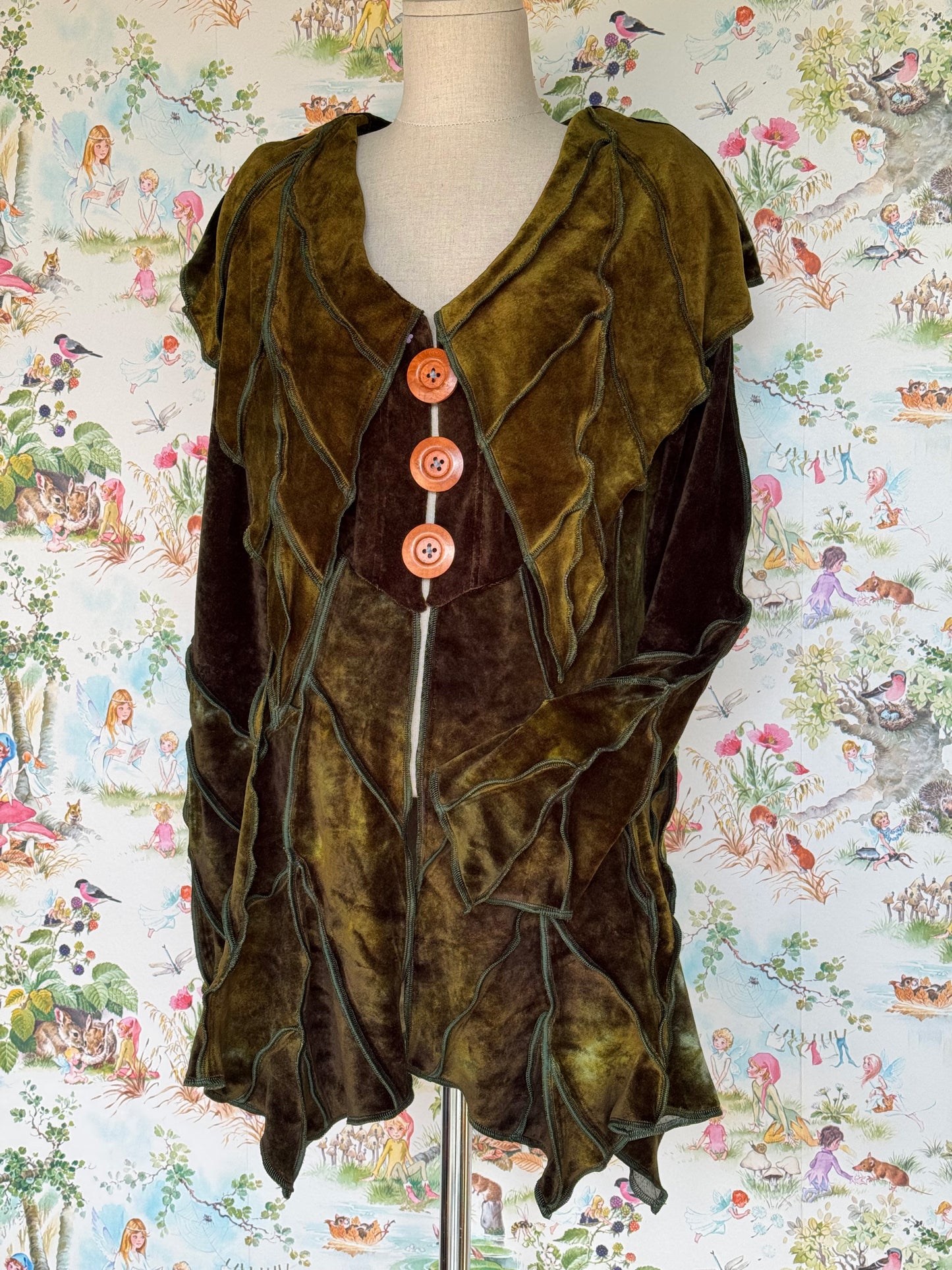 Velour OOAK Leafae Cardi (L)