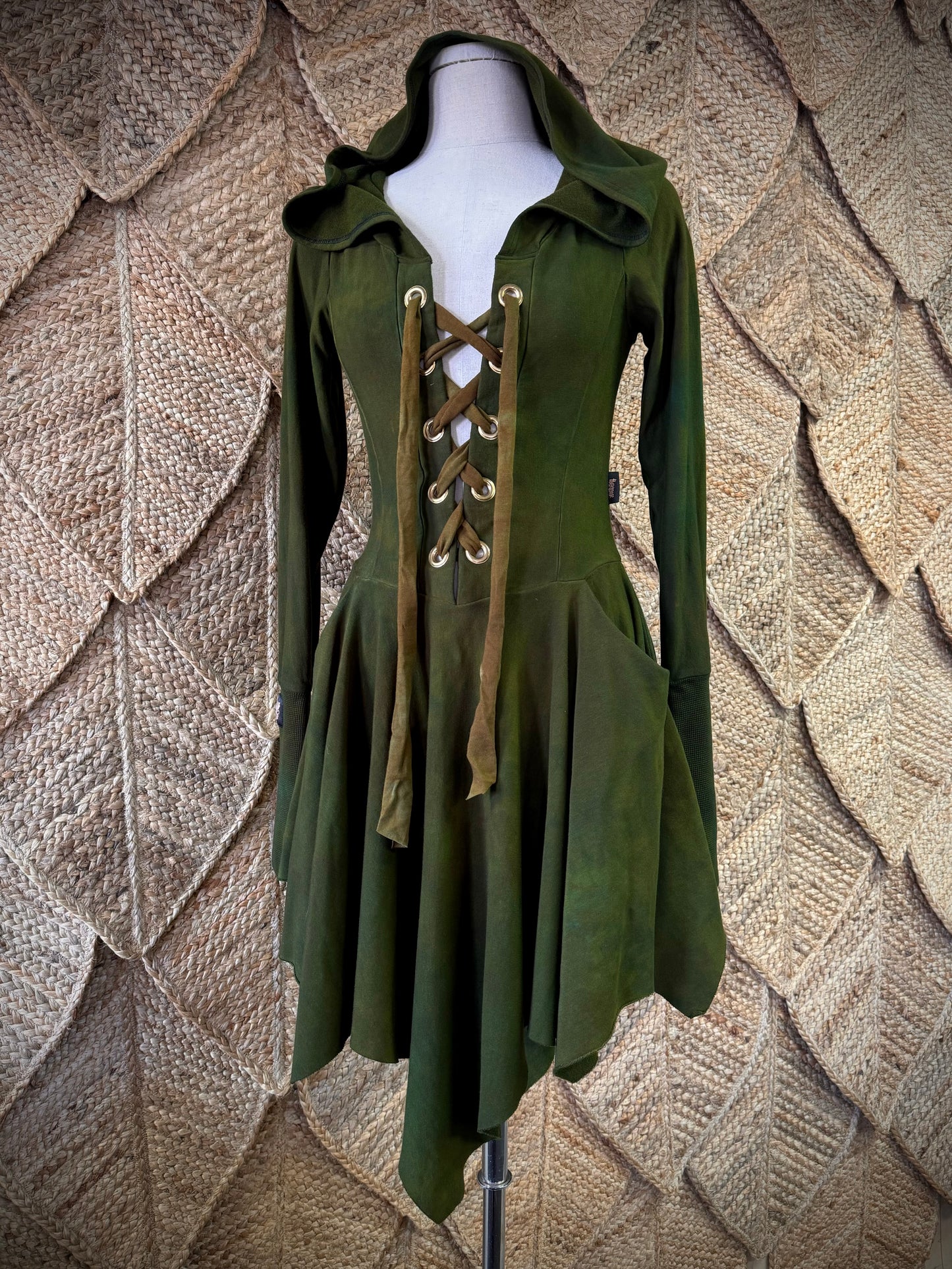 Cauldron Green Pūkeko Dress