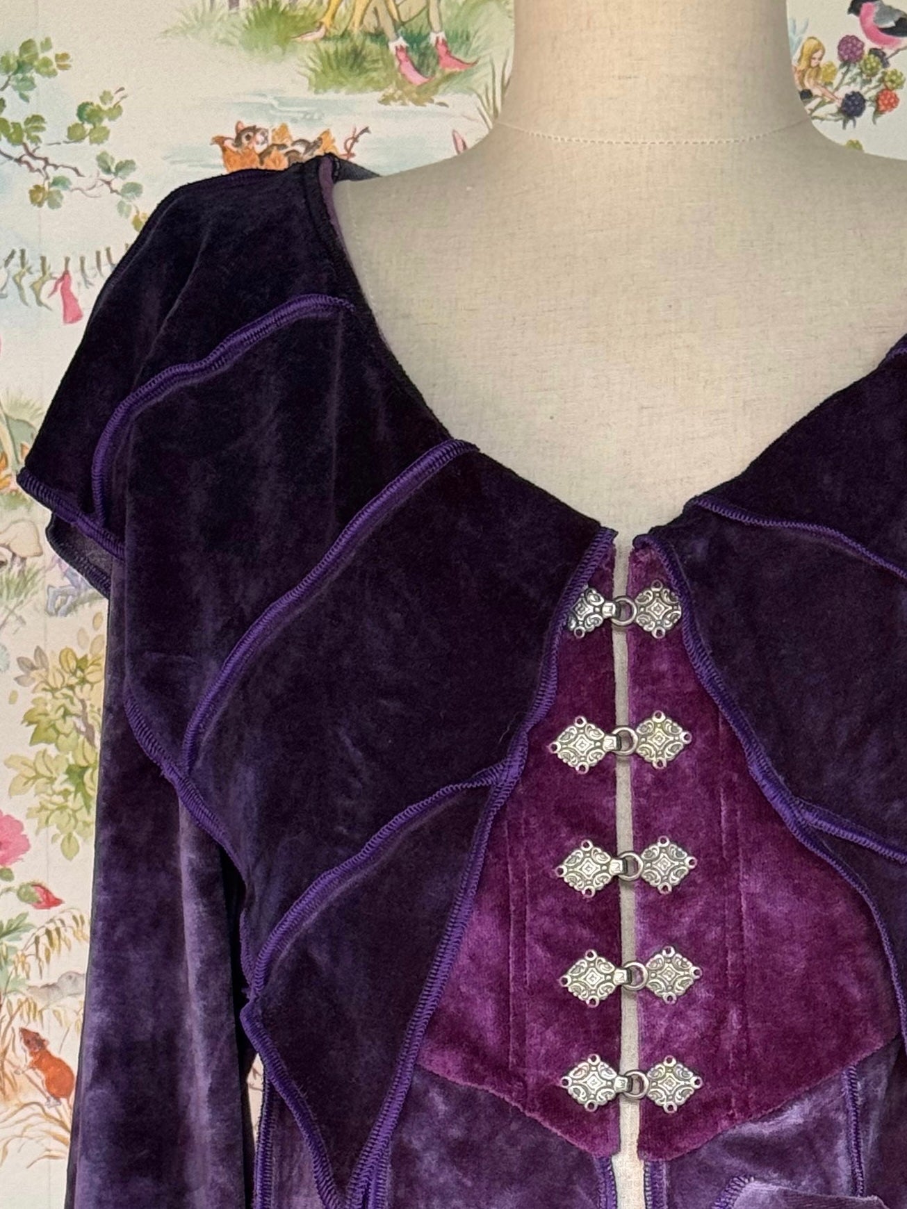 Velour OOAK Leafae Cardi (M}