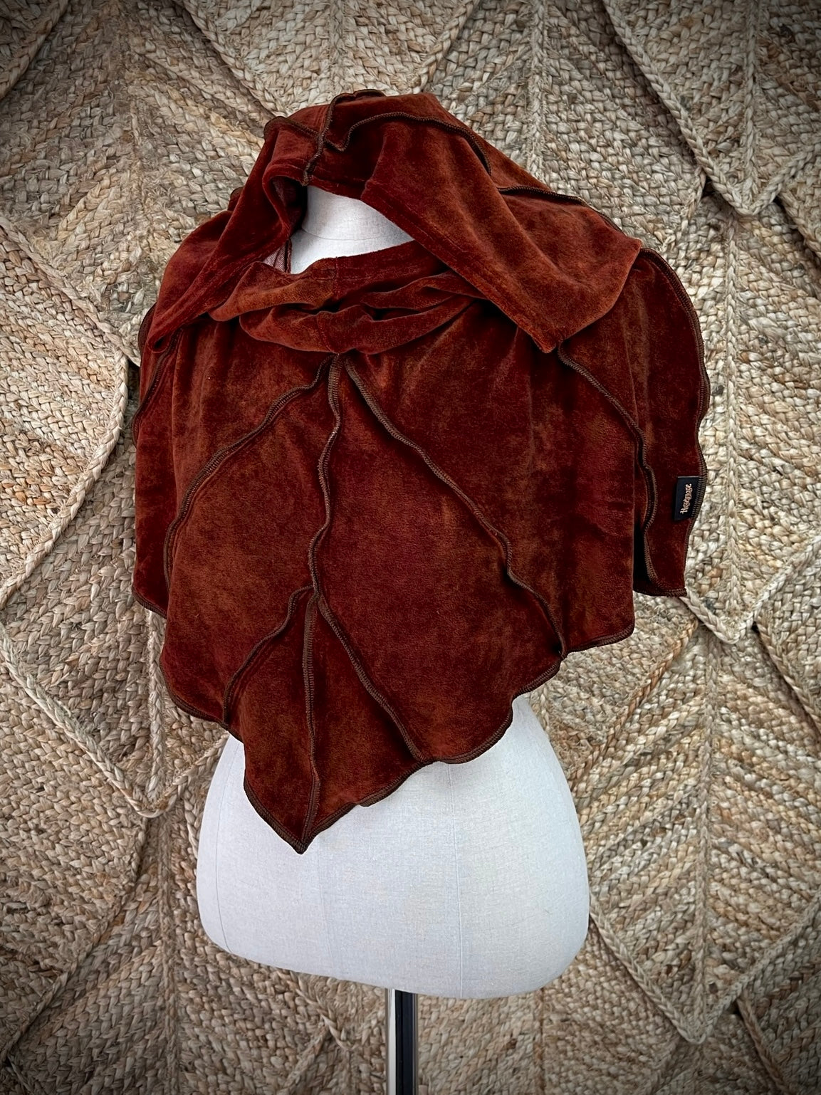 Rust Leafae Poncho