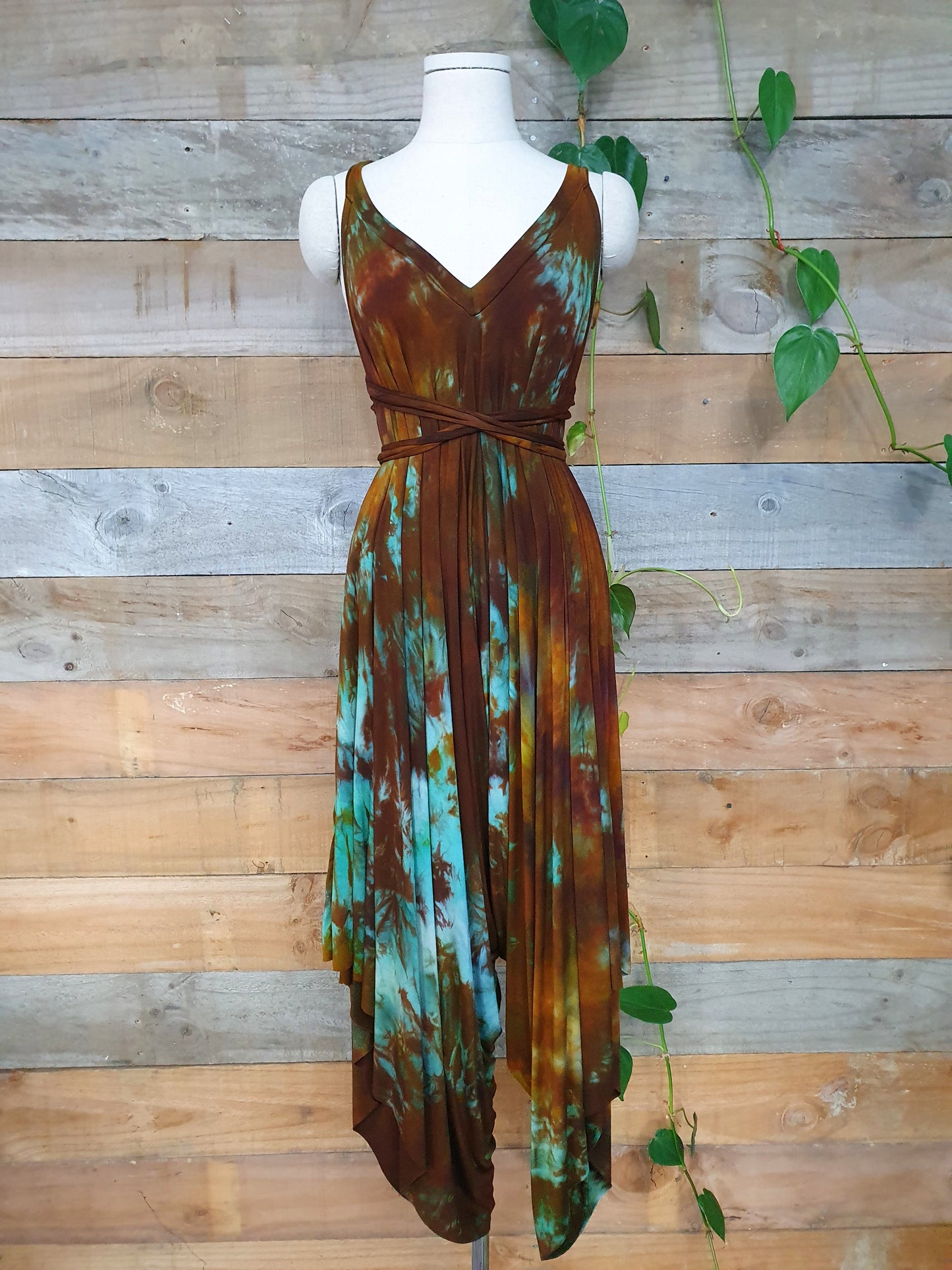 Forest Undergrowth Fantail Jumpsuit/Dress