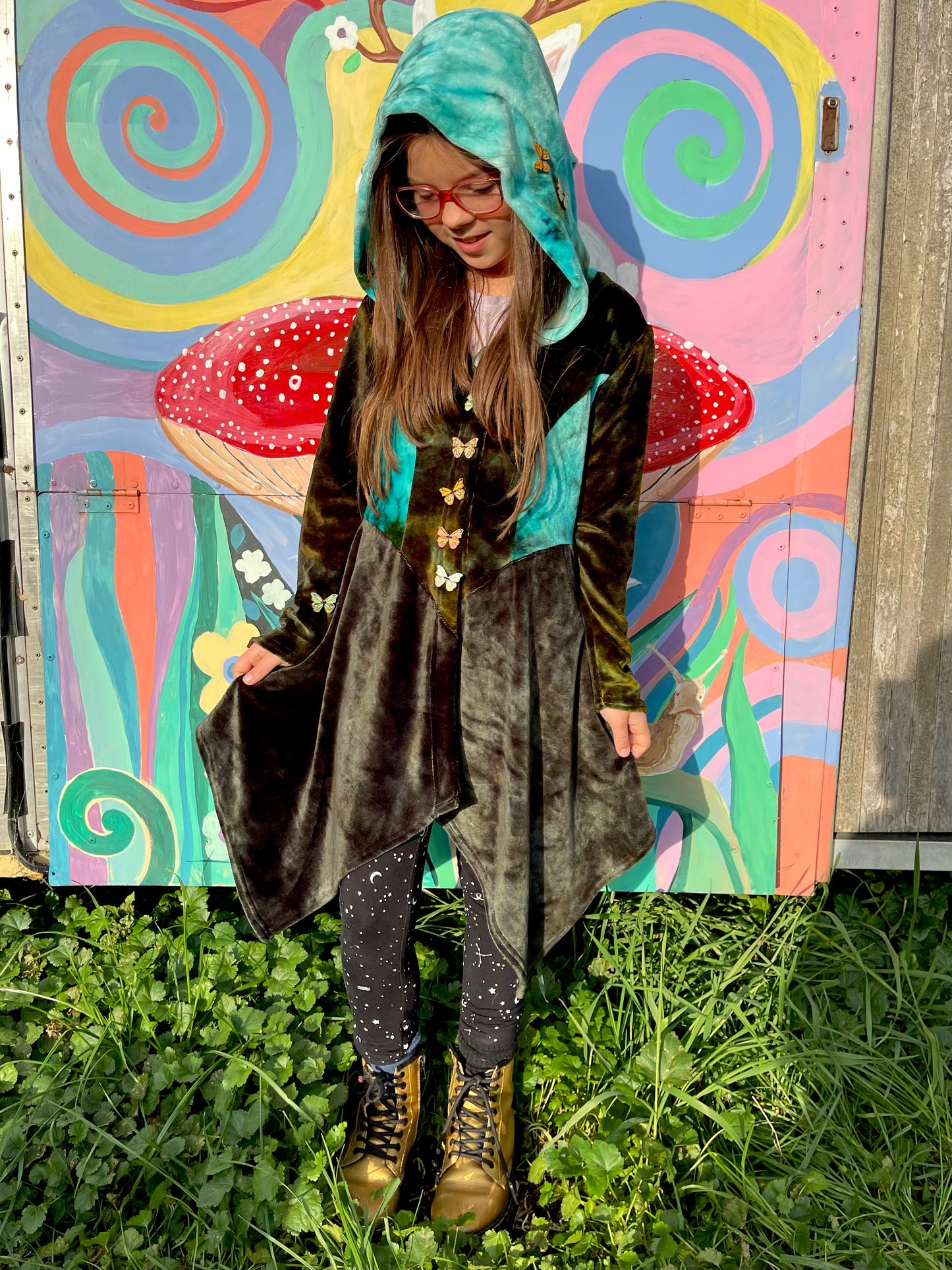 Itsy Pixie Velour Coat 6-10y