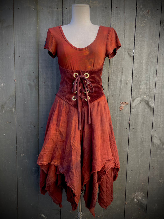 Burnt Earth Parea Dress