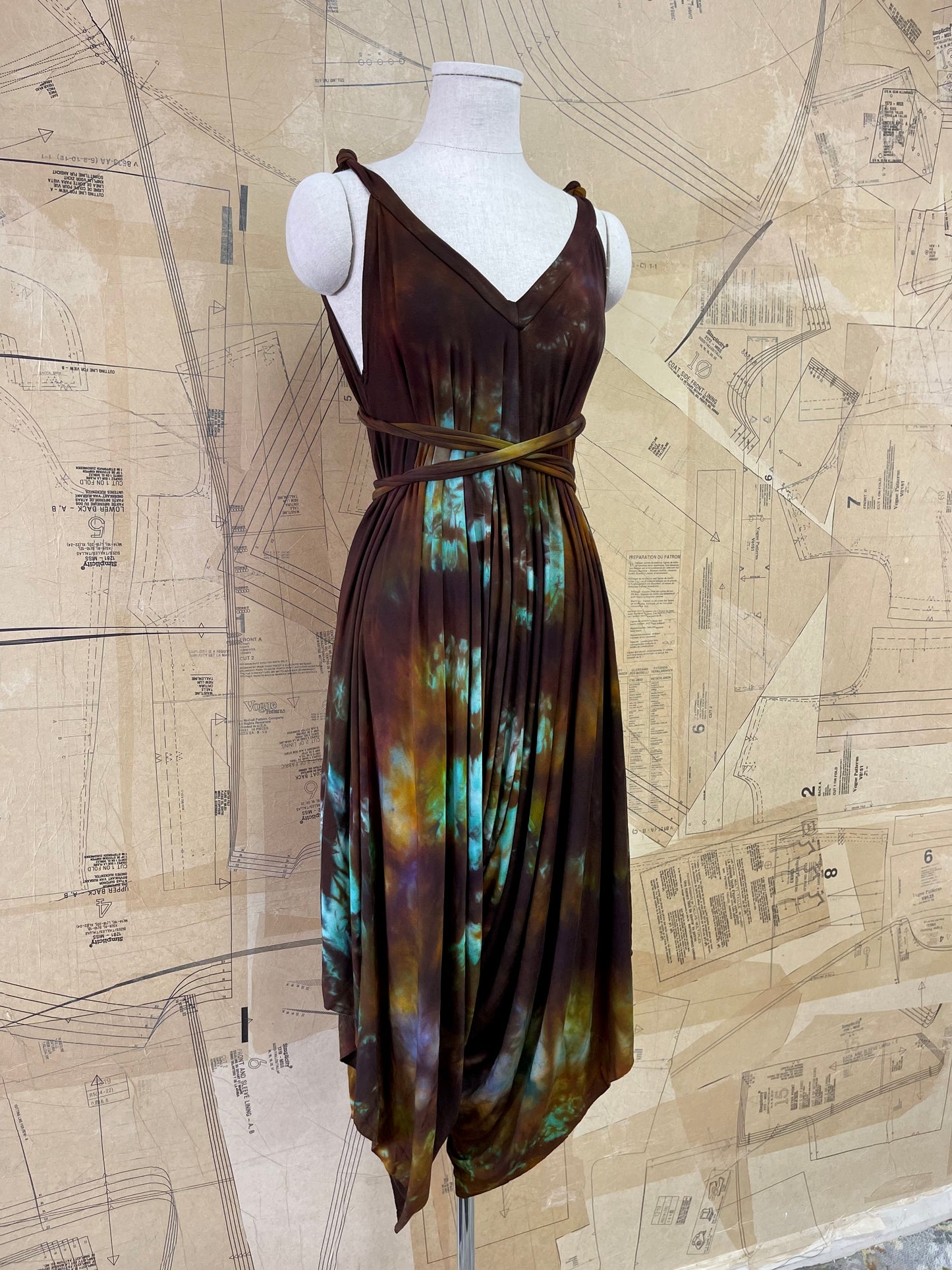 Forest Undergrowth Fantail Jumpsuit/Dress