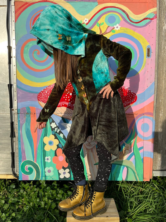 Itsy Pixie Velour Coat 6-10y