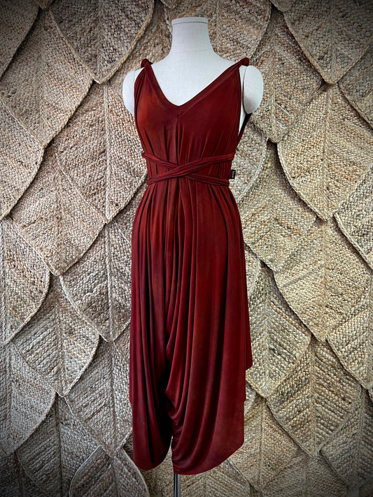 Burnt Earth Fantail Jumpsuit/Dress
