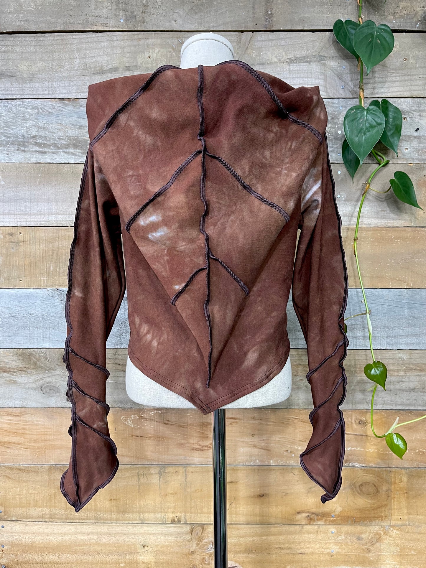 Earth Dust Forest Crop Hoodie