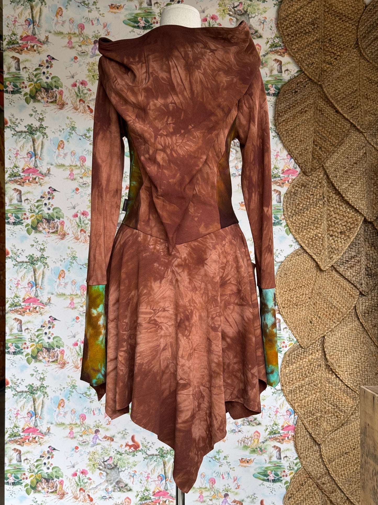 OOAK {M} Forestdeep Pukeko Dress