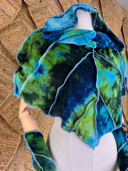 Blue Springs Leafae Poncho Set