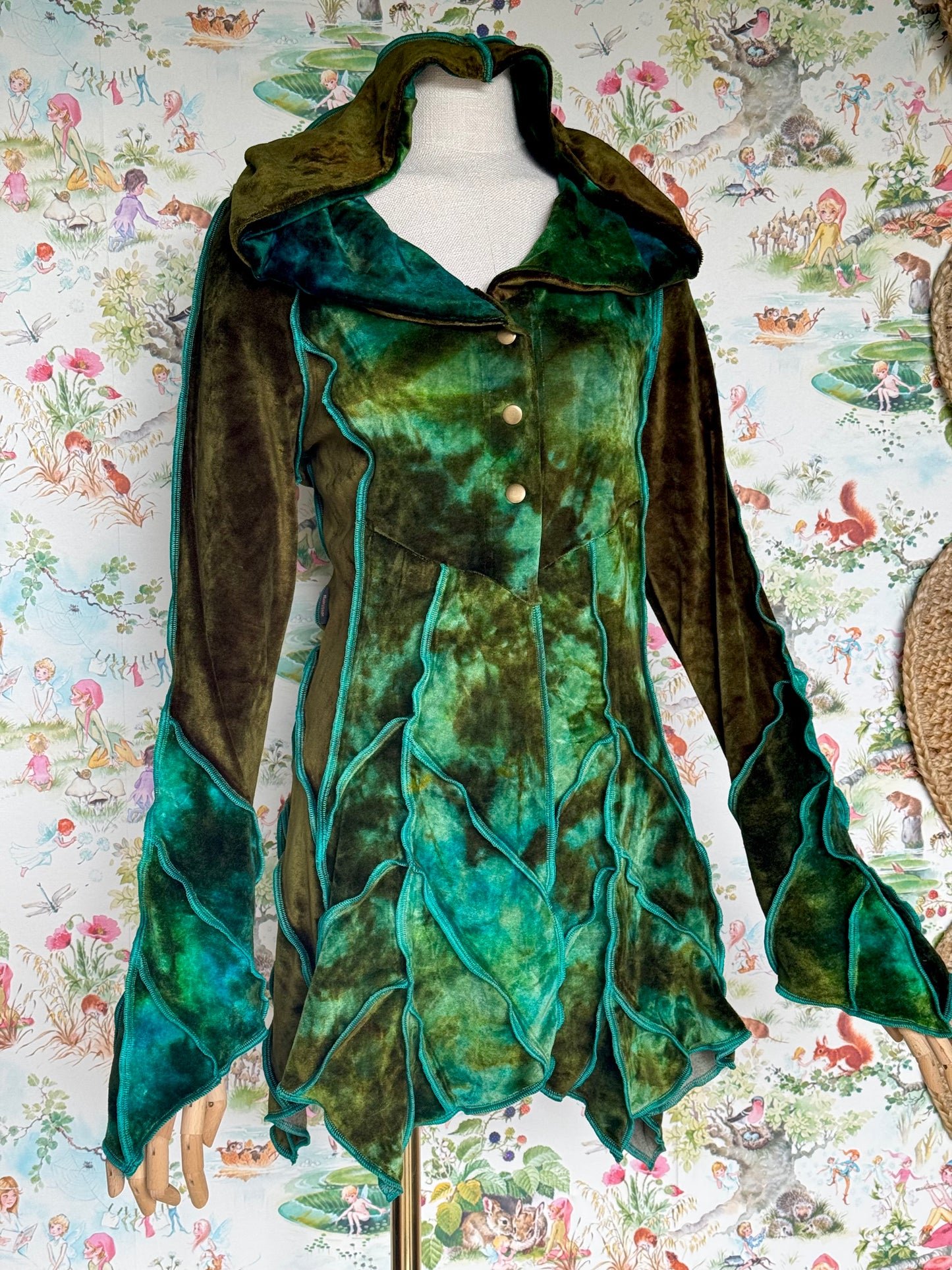 Velour OOAK Leafae Cardi (L)