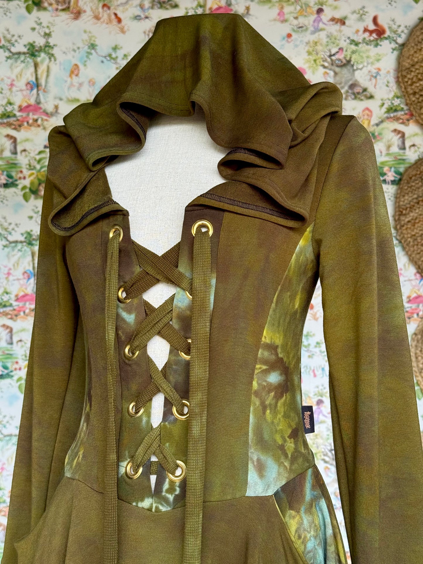 OOAK {S} Frondling Pukeko Dress