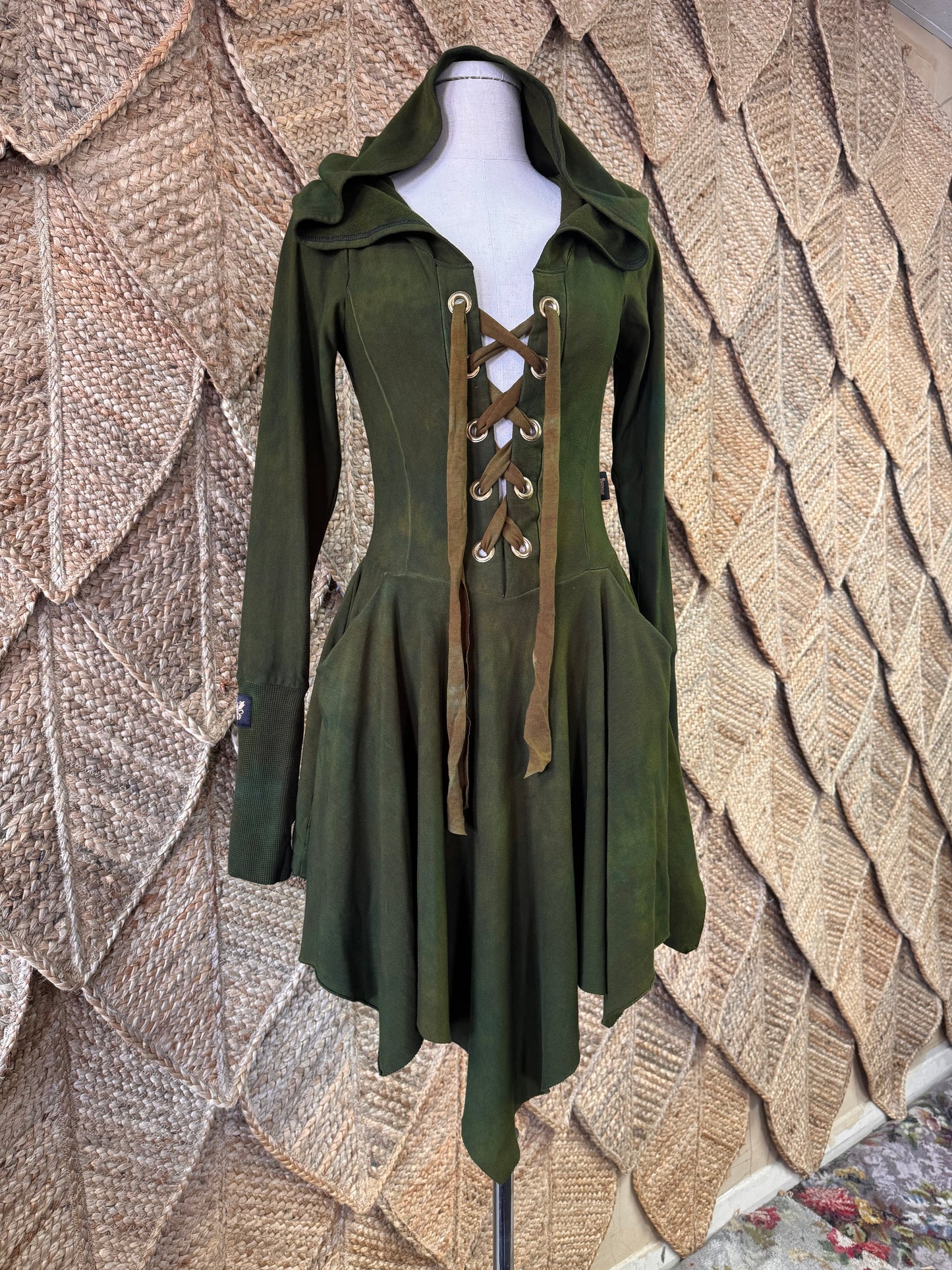 Cauldron Green Pūkeko Dress
