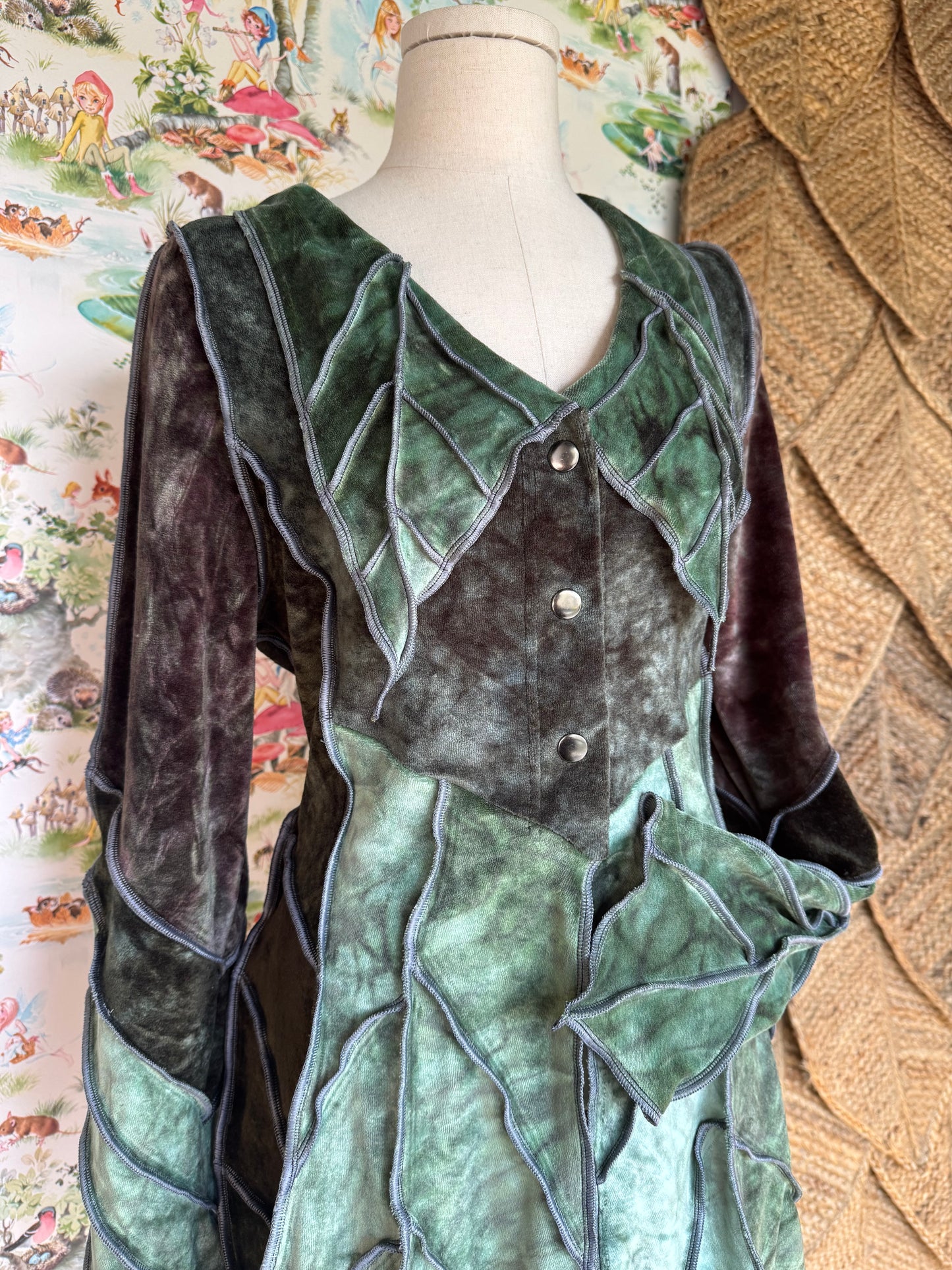 Velour OOAK Leafae Cardi (L)