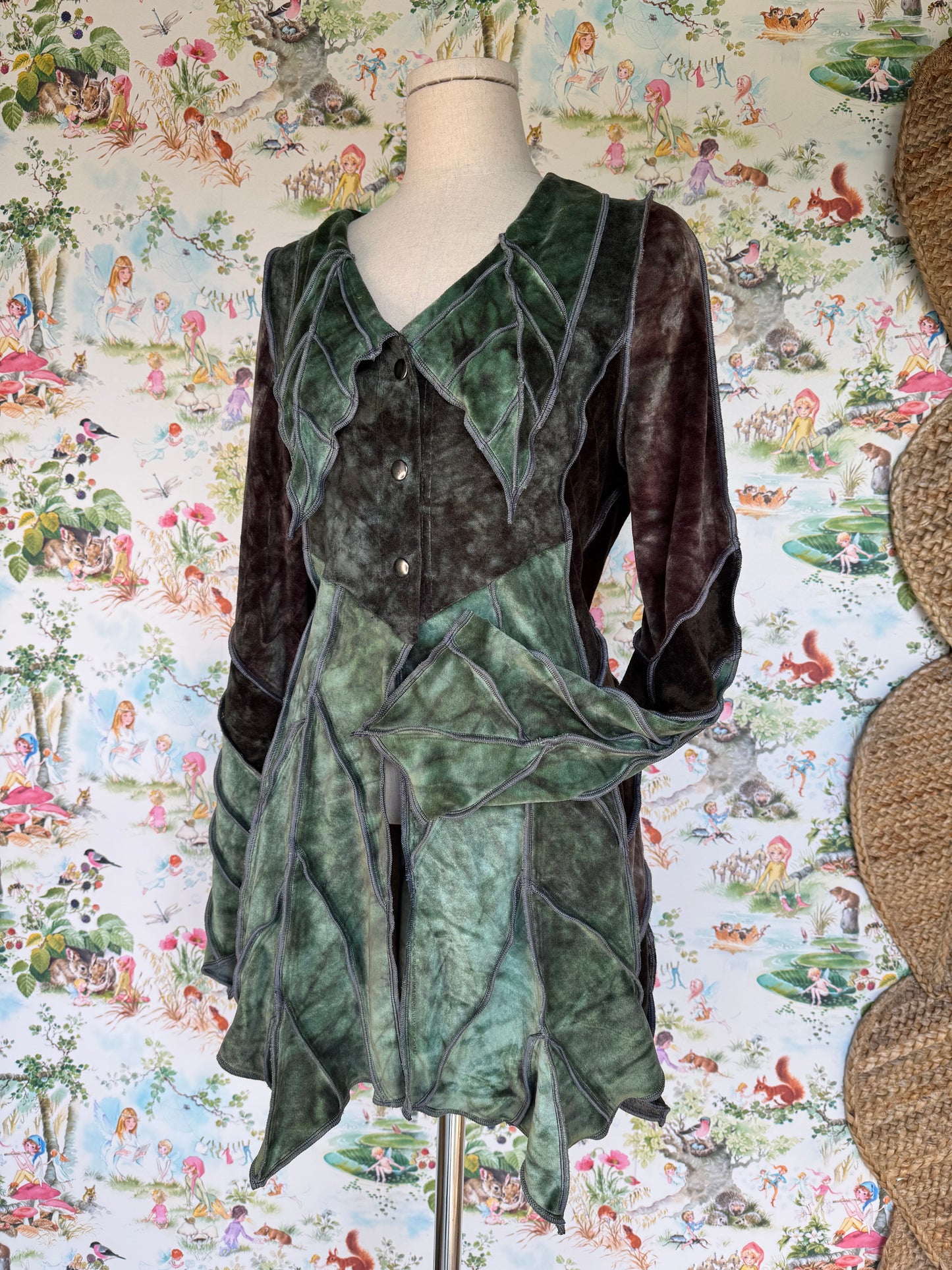 Velour OOAK Leafae Cardi (L)