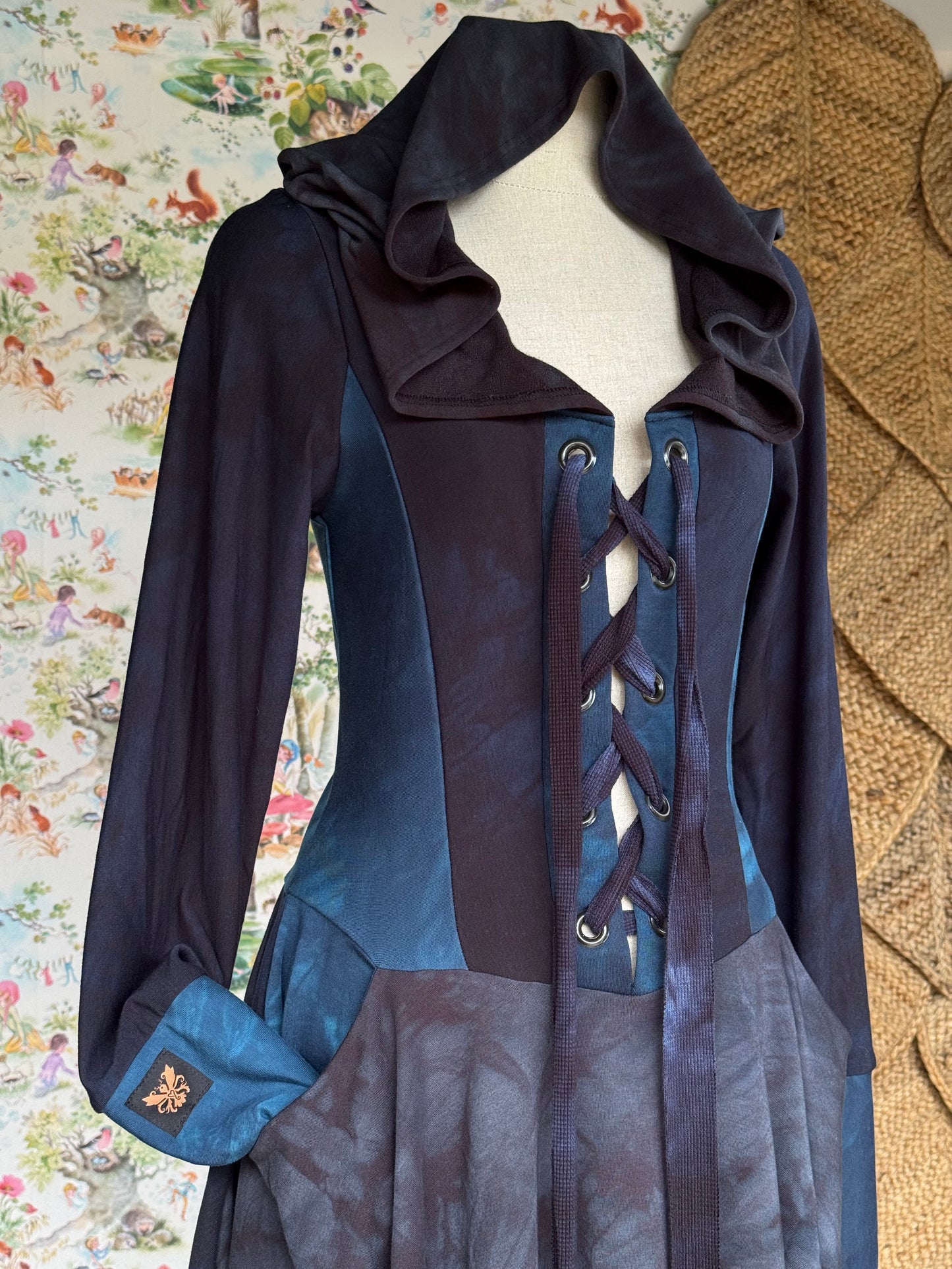 OOAK {L} Nightling Pukeko Dress