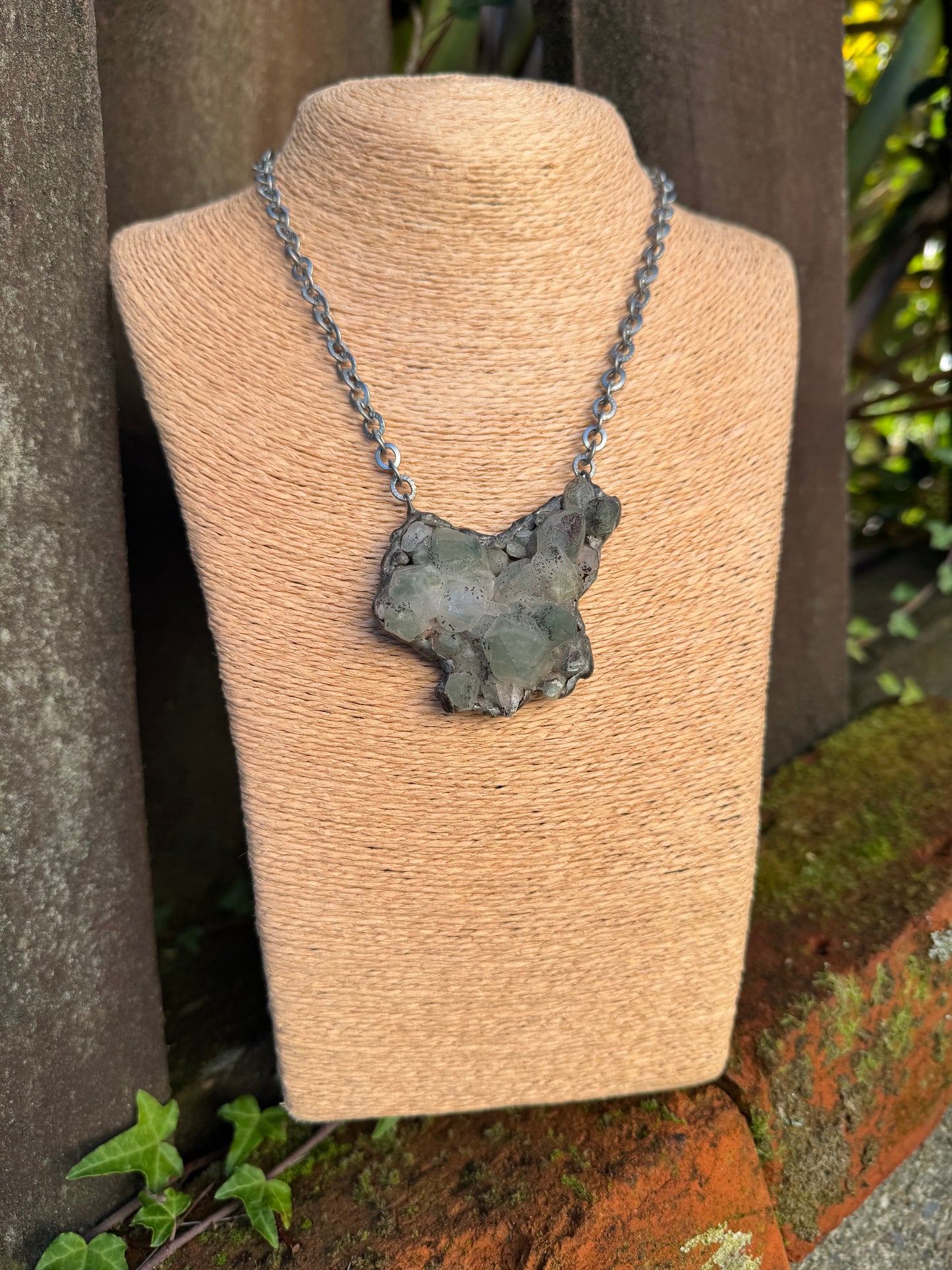 Apophyllite Cluster Amulet