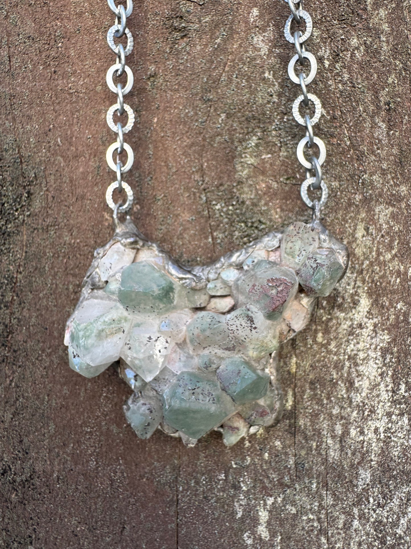Apophyllite Cluster Amulet