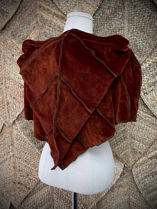 Rust Leafae Poncho