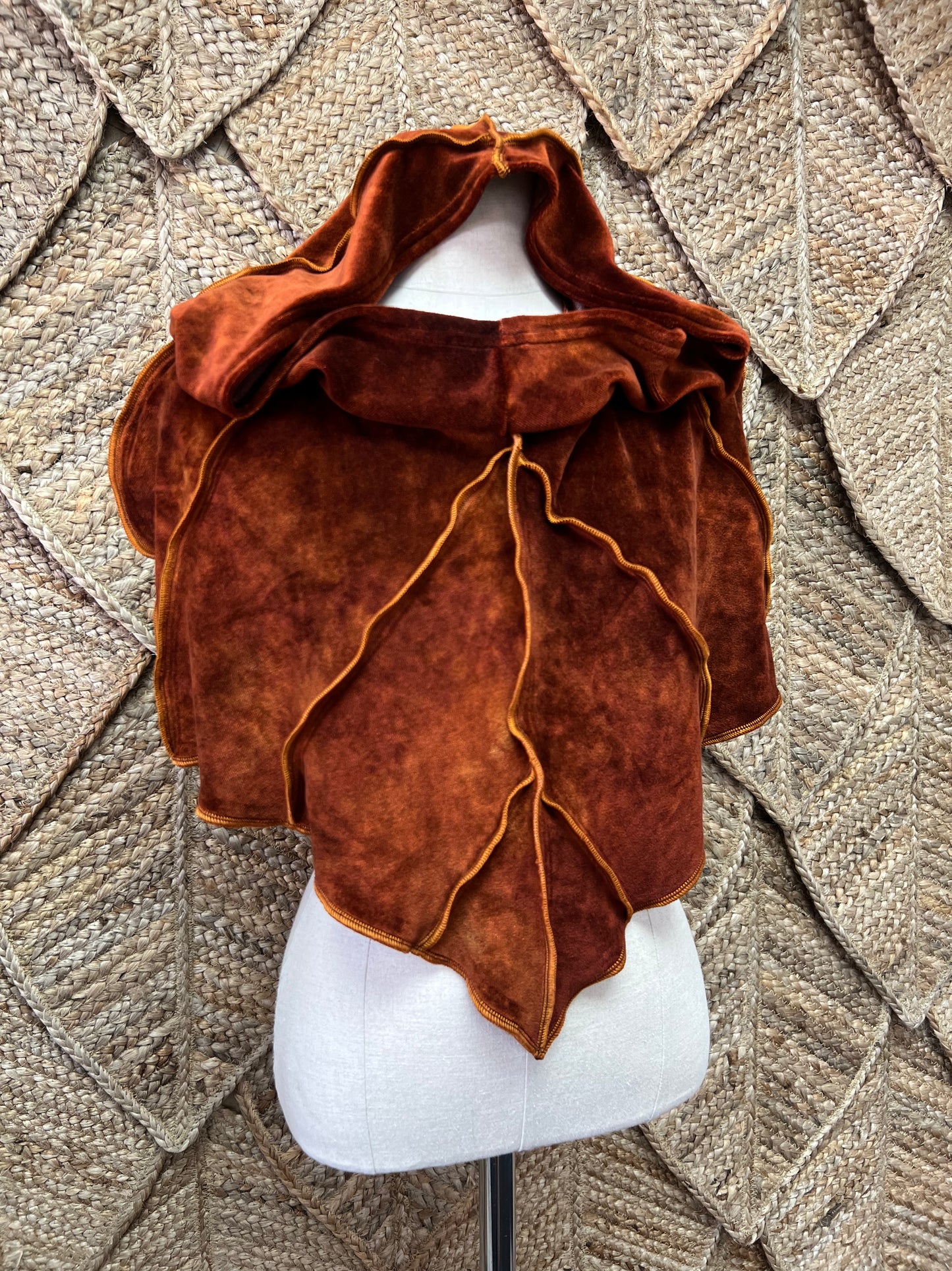 Rust Leafae Poncho – Hazelmage