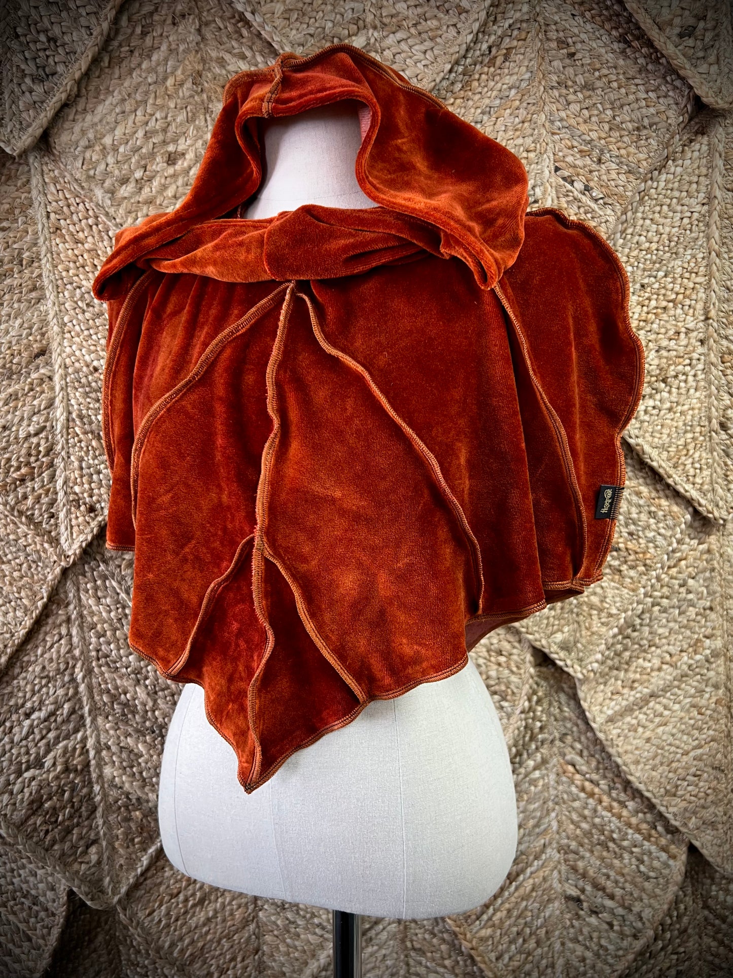 Rust Leafae Poncho