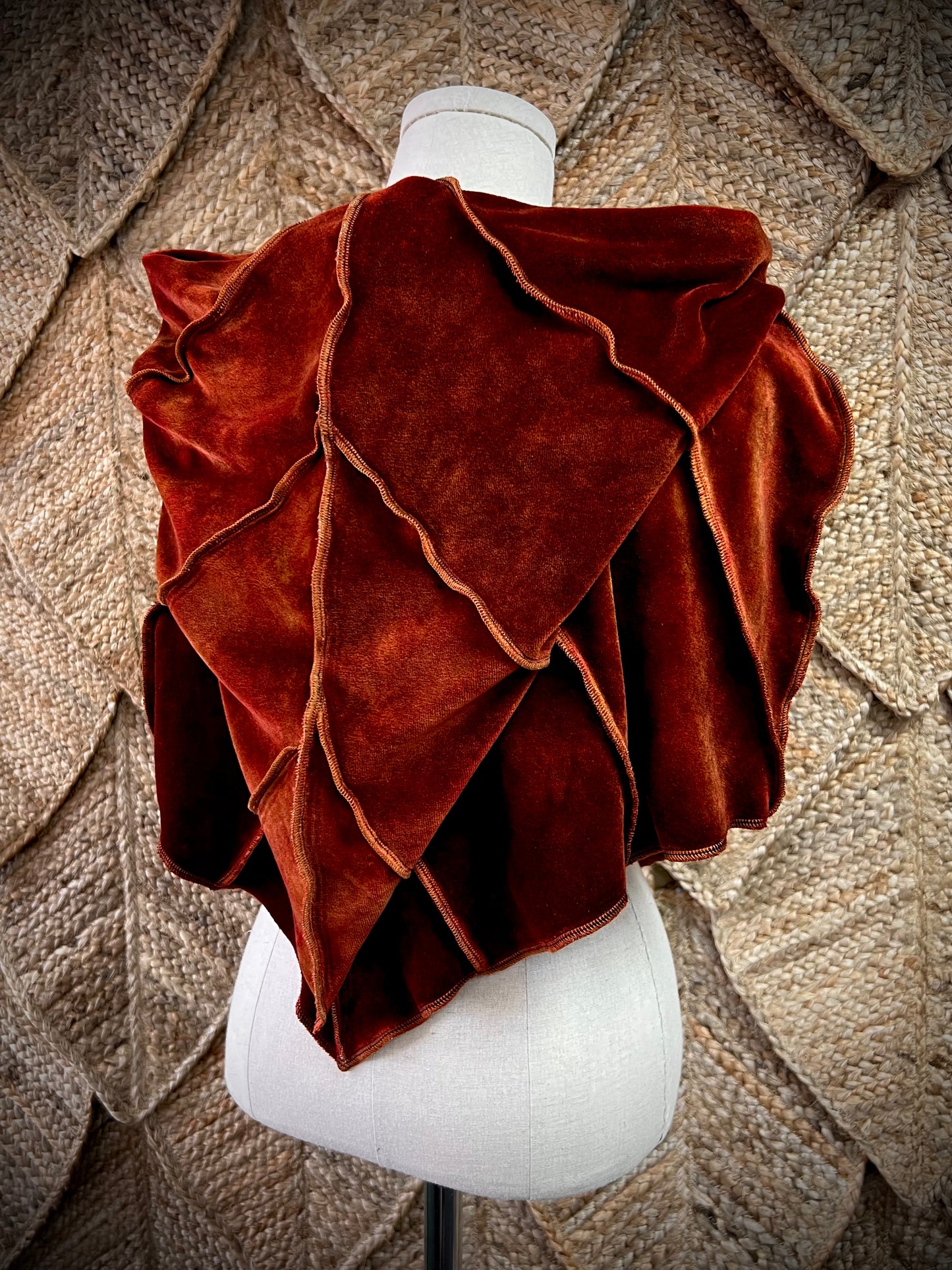 Rust Leafae Poncho – Hazelmage