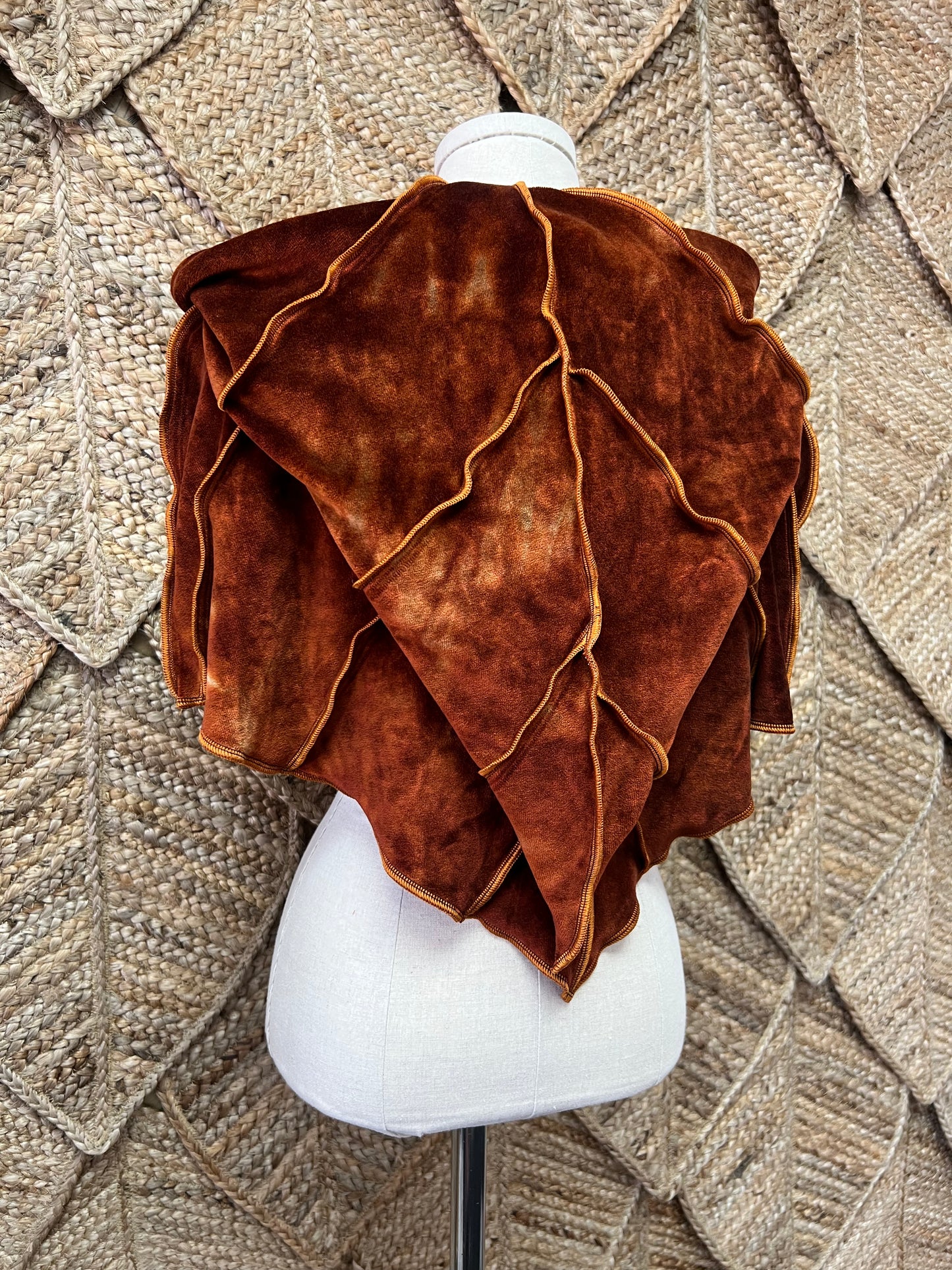 Rust Leafae Poncho