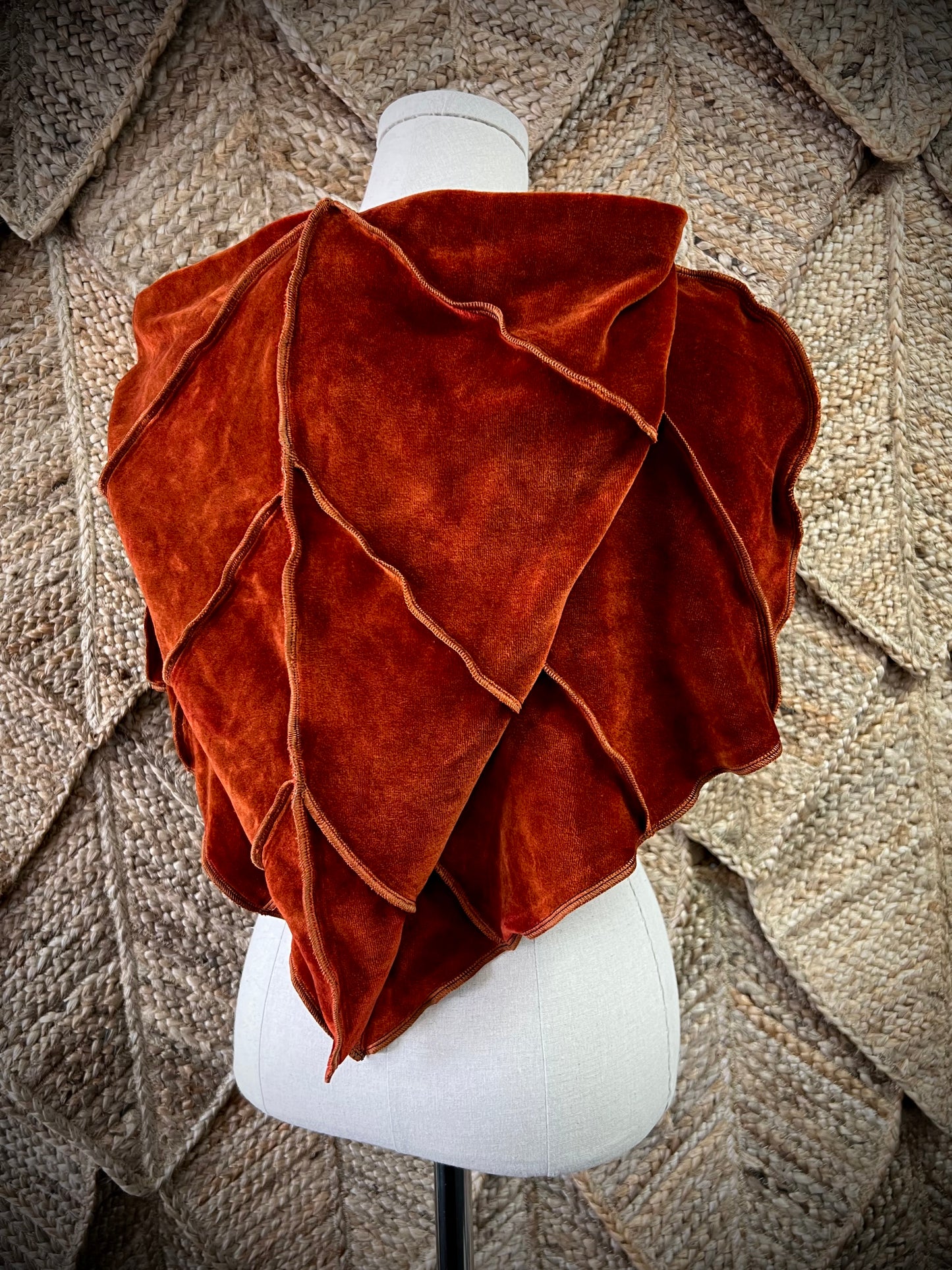 Rust Leafae Poncho