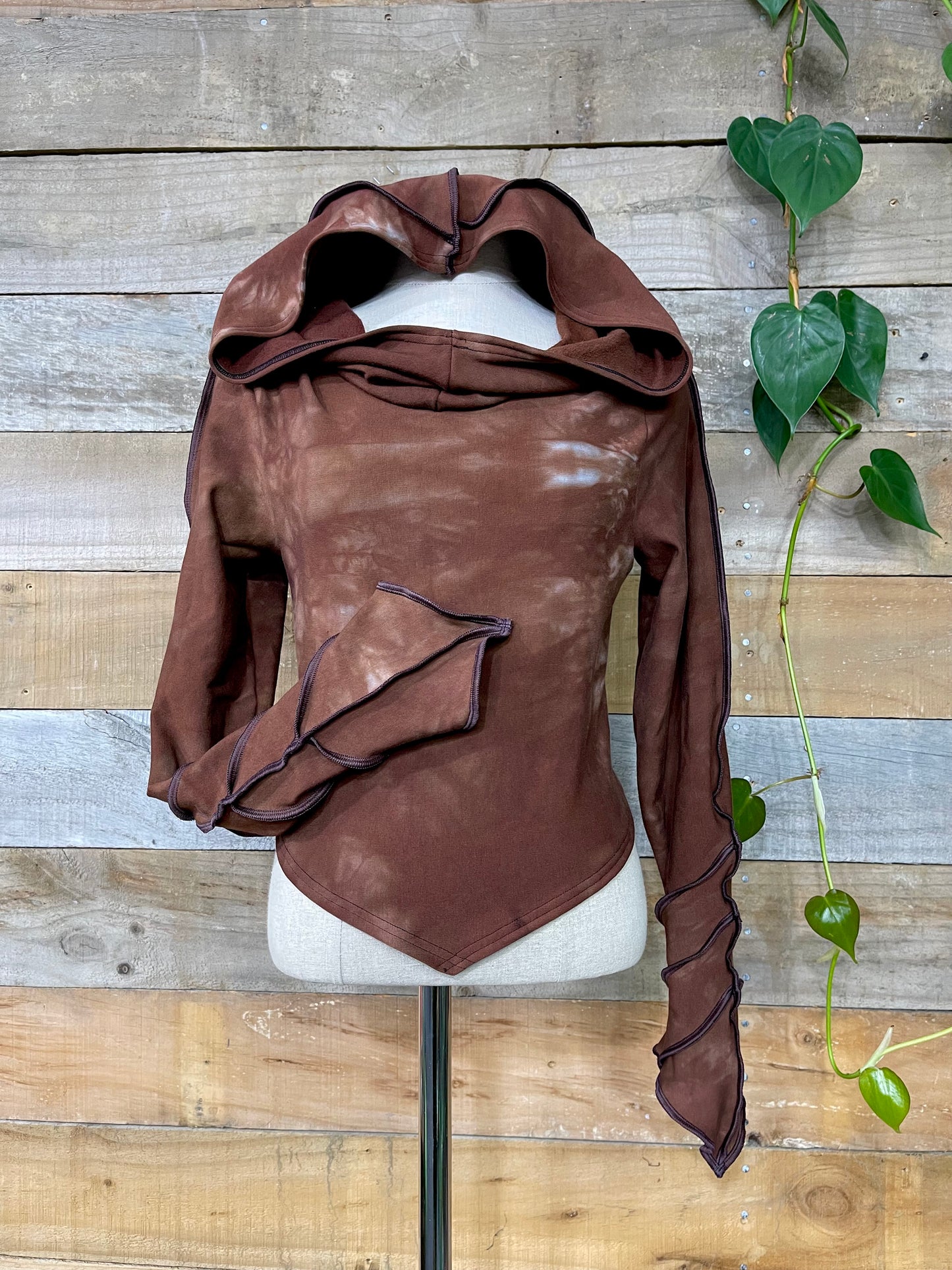 Earth Dust Forest Crop Hoodie