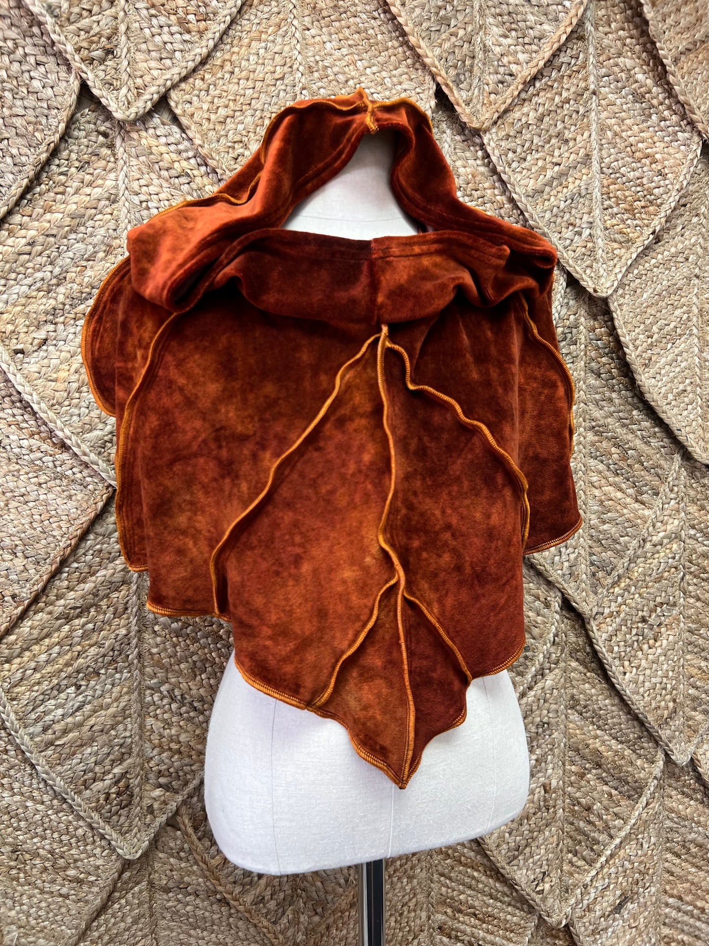 Rust Leafae Poncho