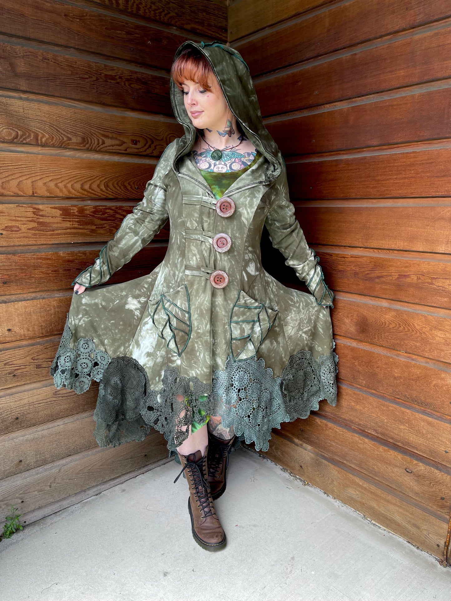 Large OOAK Forest Fae Coat